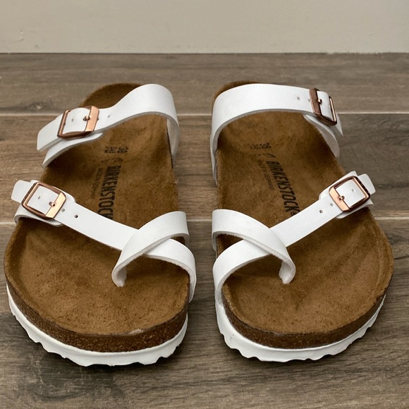 NEW Birkenstock Mayari Sandals White Birkoflor Size 38 / 7 - Picture 4 of 10
